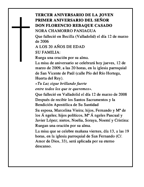 DON FLORENCIO REBAQUE CASADO