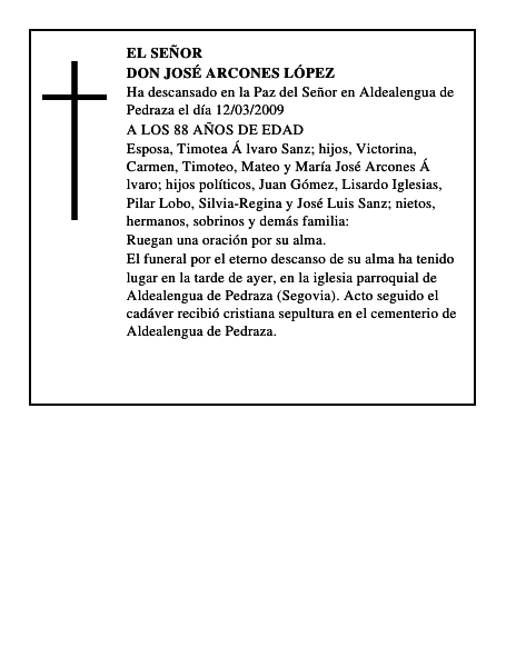 DON JOSÉ ARCONES LÓPEZ