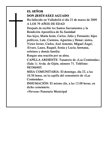 DON JESÚS SÁEZ AGUADO