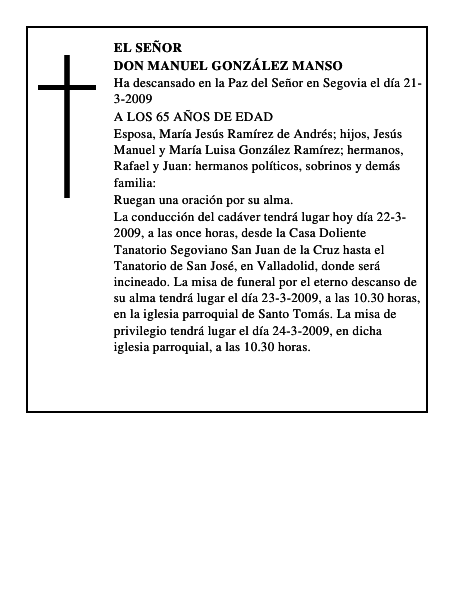 DON MANUEL GONZÁLEZ MANSO