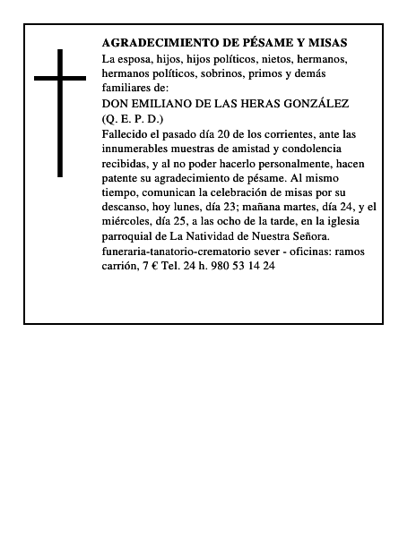 agradecimiento de pésame y MISAS