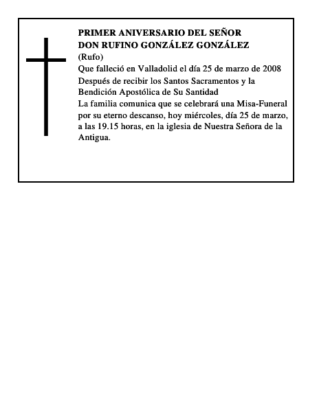 DON RUFINO GONZÁLEZ GONZÁLEZ