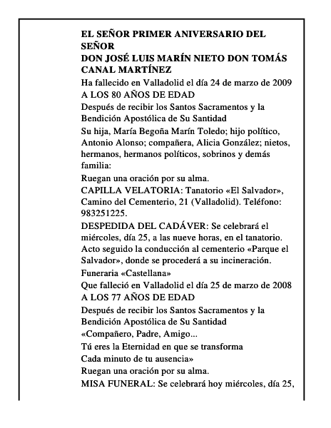 DON JOSÉ LUIS MARÍN NIETO DON TOMÁS CANAL MARTÍNEZ
