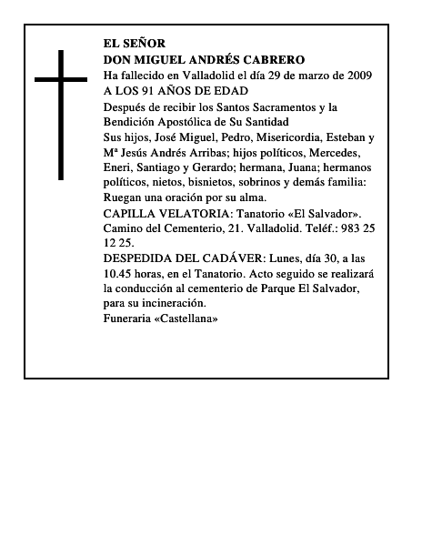 DON MIGUEL ANDRÉS CABRERO
