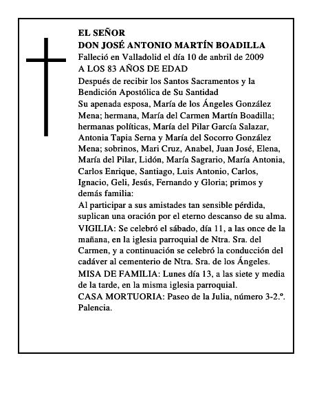DON JOSÉ ANTONIO MARTÍN BOADILLA
