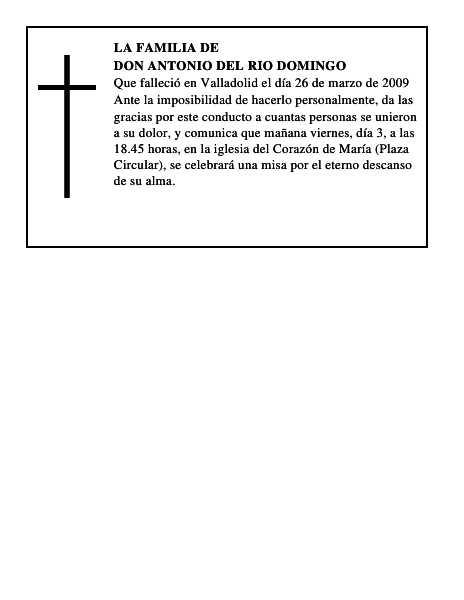 DON ANTONIO DEL RIO DOMINGO