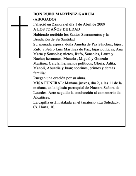 DON RUFO MARTÍNEZ GARCÍA
