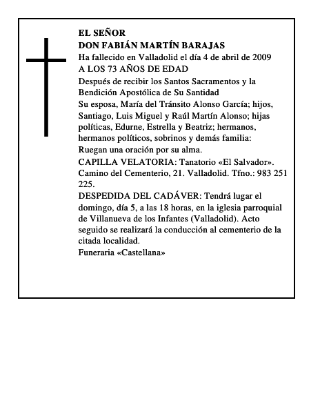 DON FABIÁN MARTÍN BARAJAS