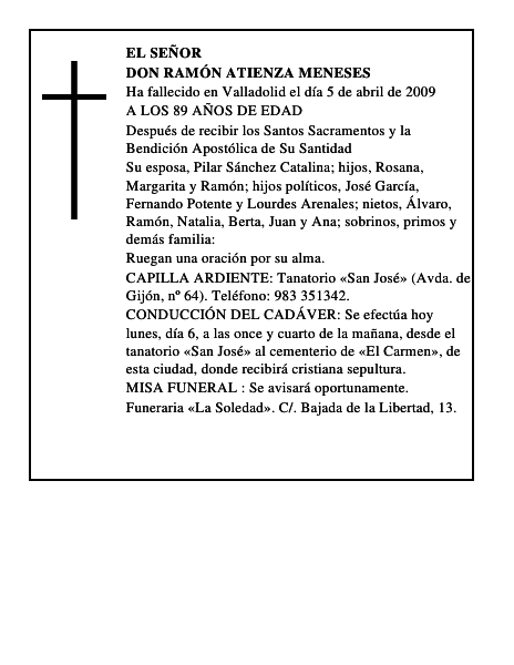 DON RAMÓN ATIENZA MENESES