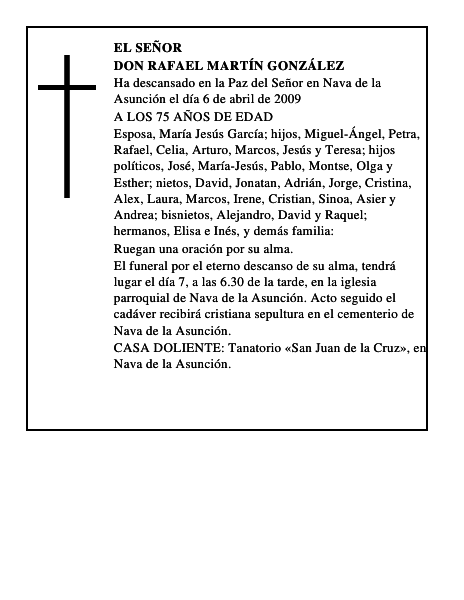 DON RAFAEL MARTÍN GONZÁLEZ