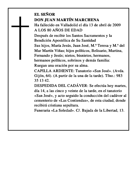 DON JUAN MARTÍN MARCHENA