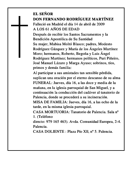 DON FERNANDO RODRÍGUEZ MARTÍNEZ