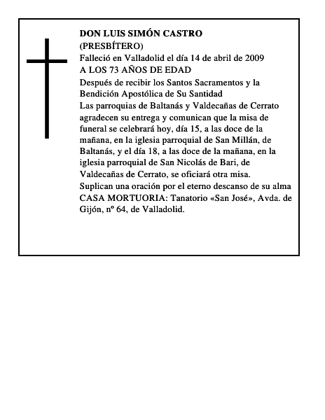 DON LUIS SIMÓN CASTRO