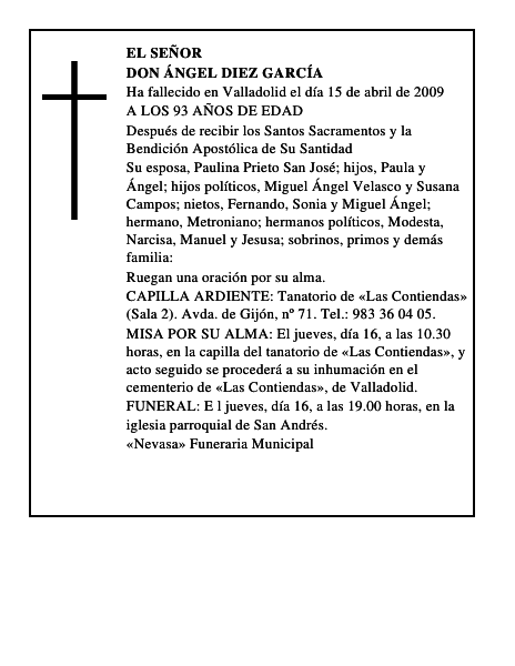 DON ÁNGEL DIEZ GARCÍA