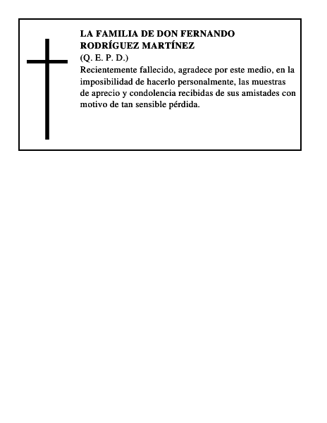 LA FAMILIA DE DON FERNANDO RODRÍGUEZ MARTÍNEZ