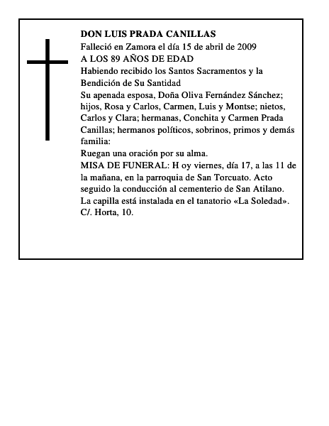 DON LUIS PRADA CANILLAS