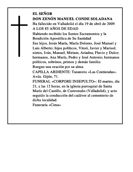 DON ZENÓN MANUEL CONDE SOLADANA