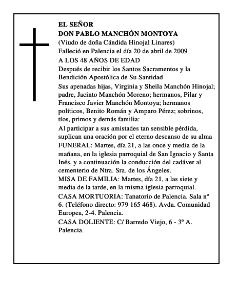 DON PABLO MANCHÓN MONTOYA