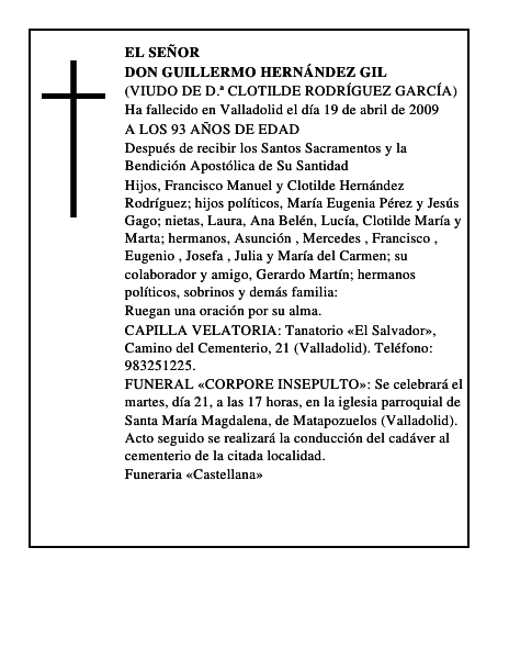 DON GUILLERMO HERNÁNDEZ GIL