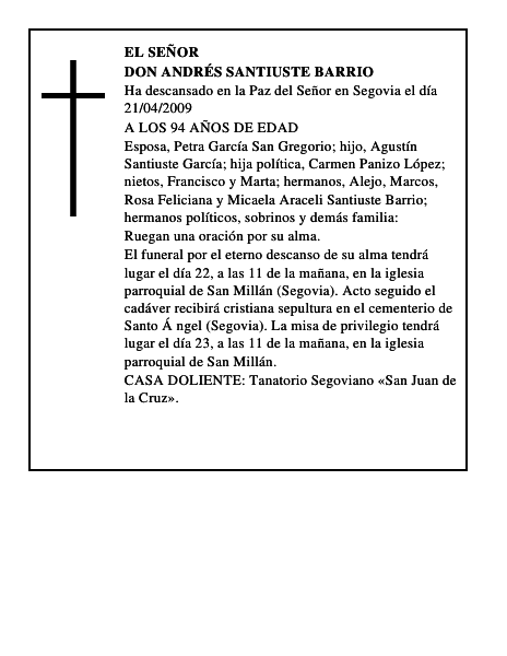 DON ANDRÉS SANTIUSTE BARRIO