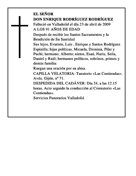 DON ENRIQUE RODRÍGUEZ RODRÍGUEZ