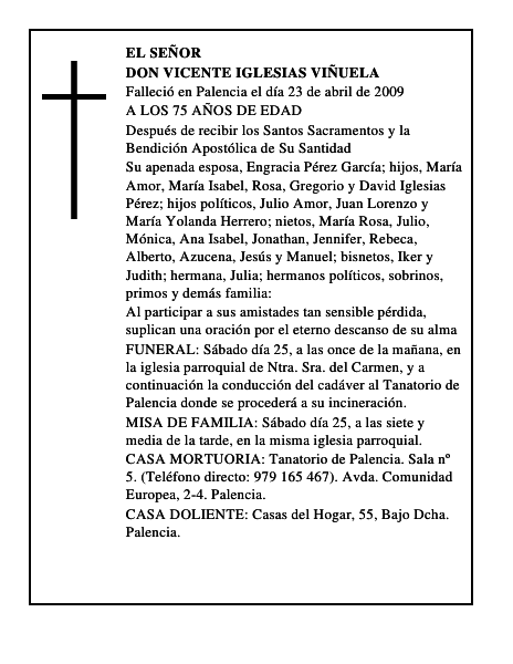 DON VICENTE IGLESIAS VIÑUELA