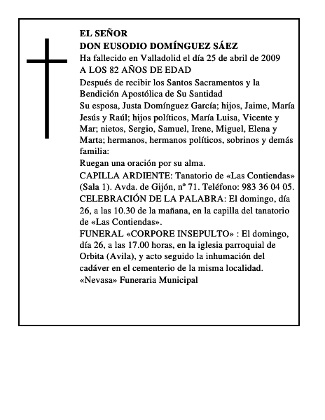 DON EUSODIO DOMÍNGUEZ SÁEZ