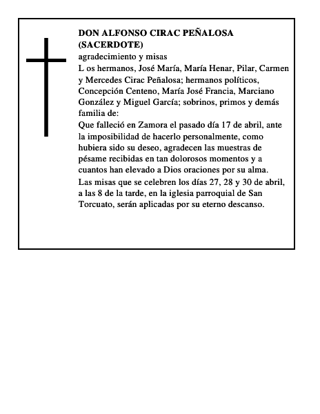 DON ALFONSO CIRAC PEÑALOSA (SACERDOTE)
