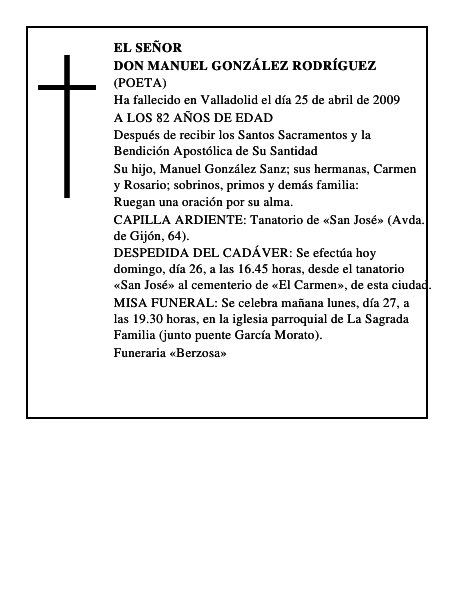 DON MANUEL GONZÁLEZ RODRÍGUEZ