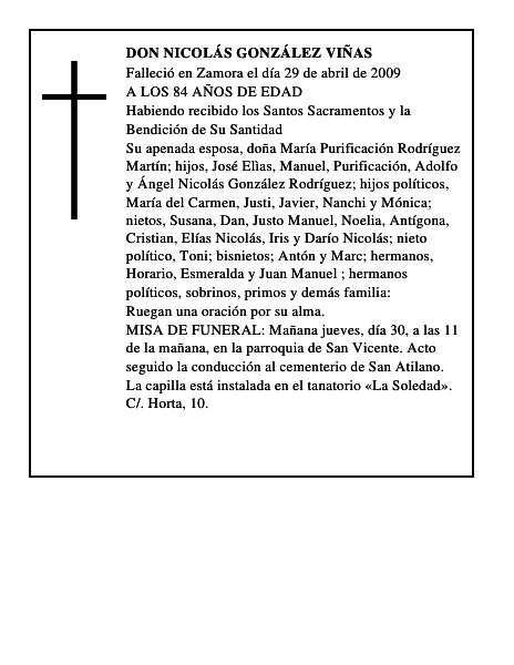 DON NICOLÁS GONZÁLEZ VIÑAS