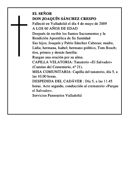 DON JOAQUÍN SÁNCHEZ CRESPO