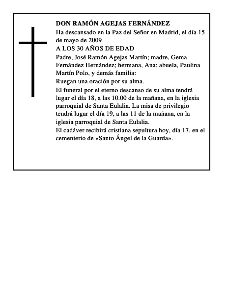 DON RAMÓN AGEJAS FERNÁNDEZ