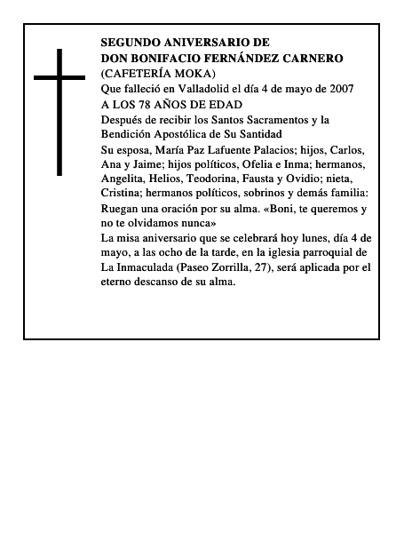 DON BONIFACIO FERNÁNDEZ CARNERO