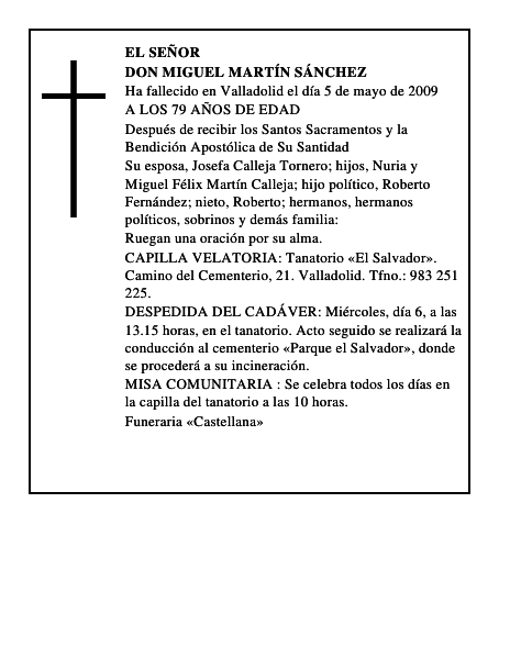 DON MIGUEL MARTÍN SÁNCHEZ