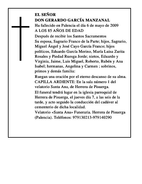 DON GERARDO GARCÍA MANZANAL