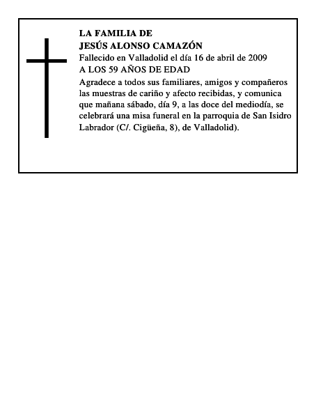 JESÚS ALONSO CAMAZÓN