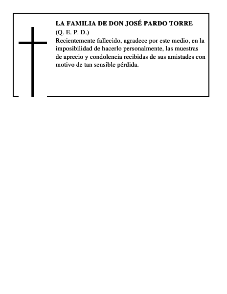 LA FAMILIA DE DON JOSÉ PARDO TORRE