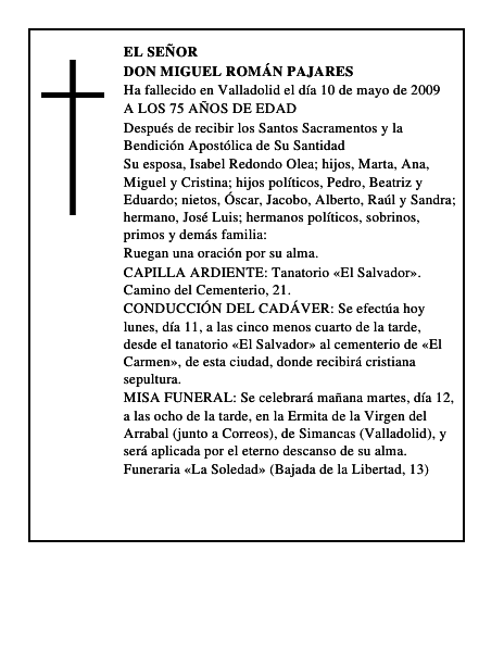 DON MIGUEL ROMÁN PAJARES
