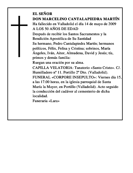 DON MARCELINO CANTALAPIEDRA MARTÍN