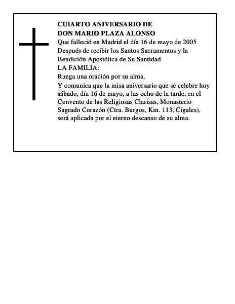 DON MARIO PLAZA ALONSO