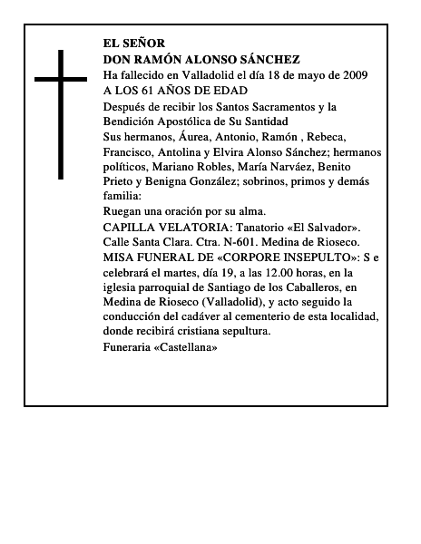 DON RAMÓN ALONSO SÁNCHEZ