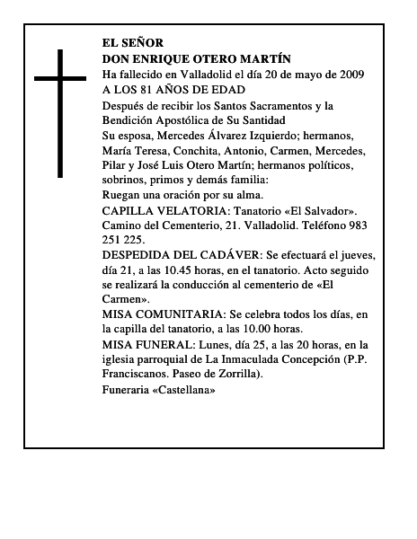 DON ENRIQUE OTERO MARTÍN