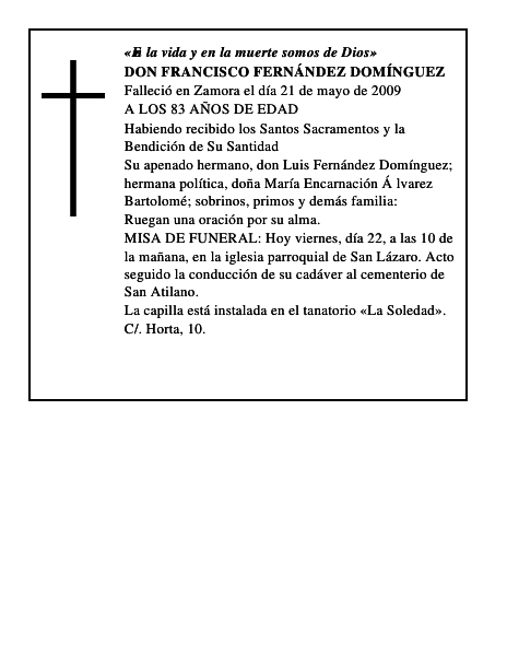 DON FRANCISCO FERNÁNDEZ DOMÍNGUEZ