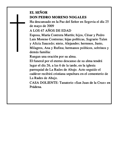 DON PEDRO MORENO NOGALES