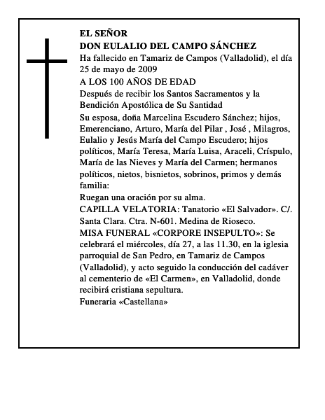 DON EULALIO DEL CAMPO SÁNCHEZ