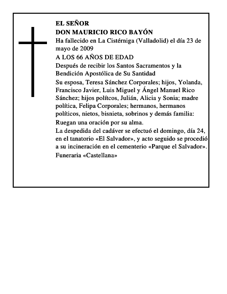 DON MAURICIO RICO BAYÓN