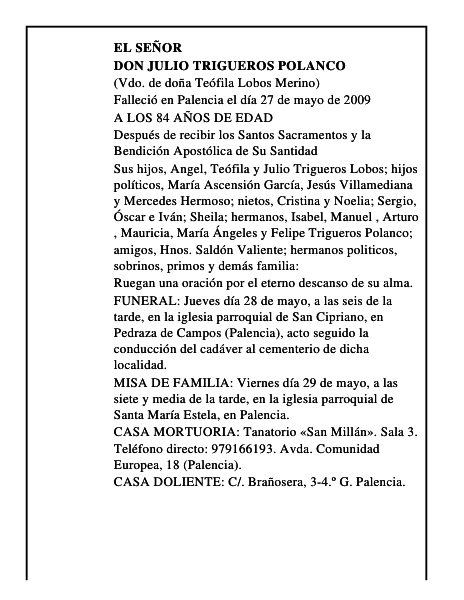 DON JULIO TRIGUEROS POLANCO