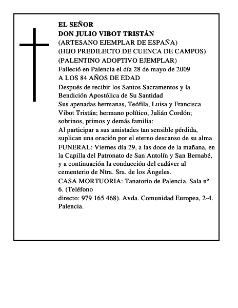 DON JULIO VIBOT TRISTÁN