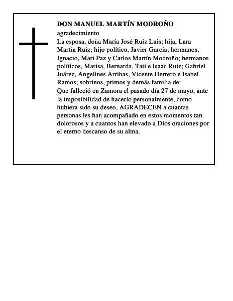 DON MANUEL MARTÍN MODROÑO