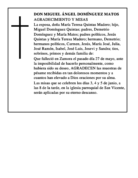 DON MIGUEL ÁNGEL DOMÍNGUEZ MATOS